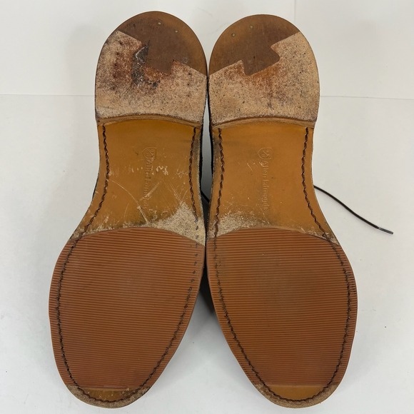 Allen Edmond Bainbridge Cap Toe Oxford Wing Tip Shoe Blucher Navy 9.5 D 8179-C16 - Picture 7 of 8